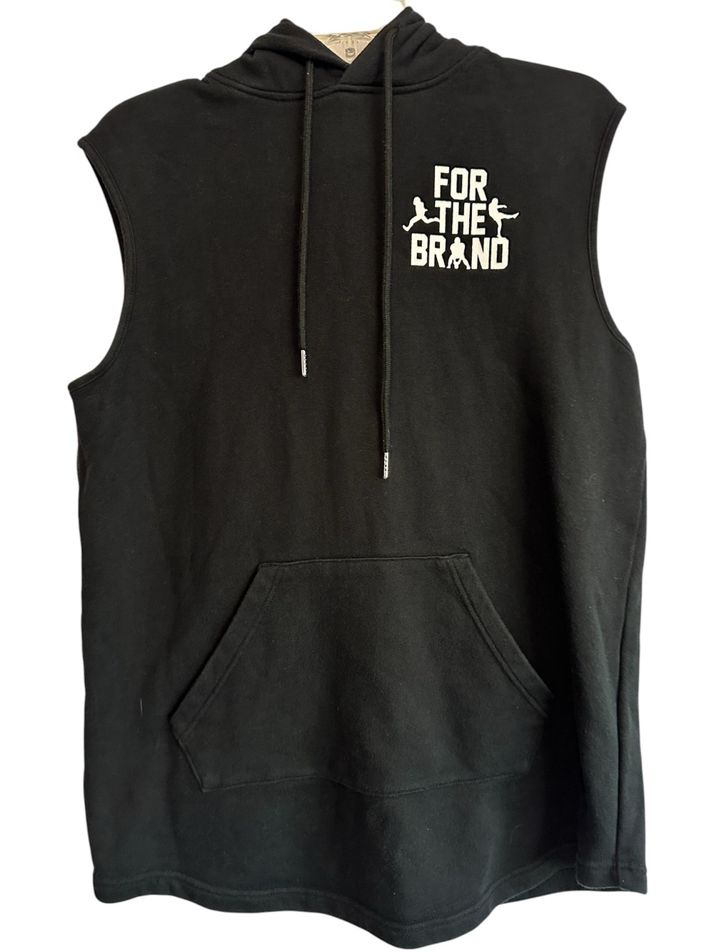 For the Brand Pat McAfee Sleeveless Hoodie Sweatshirt Large Black Unisex Active
